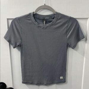 Pale Blue Short Sleeve Top